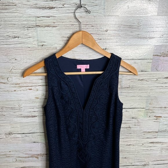 Lilly Pulitzer Westport Maxi Dress Navy Blue Size Xs - Picture 3 of 10